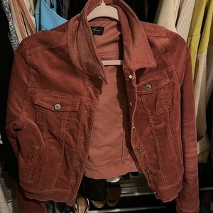 Love tree dull pink jean jacket size L